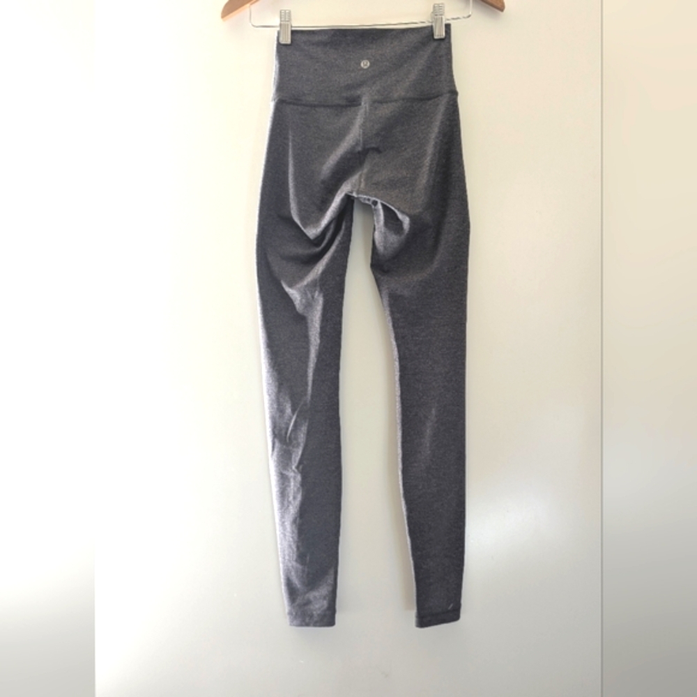 Lululemon Wunder Under Hi-Rise Tight Luxtreme 28" Heathered Black size 4 G - Picture 5 of 7